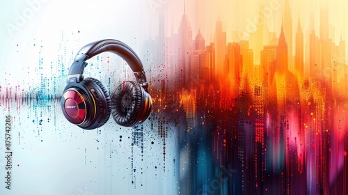 Bose Headphones in a Cityscape