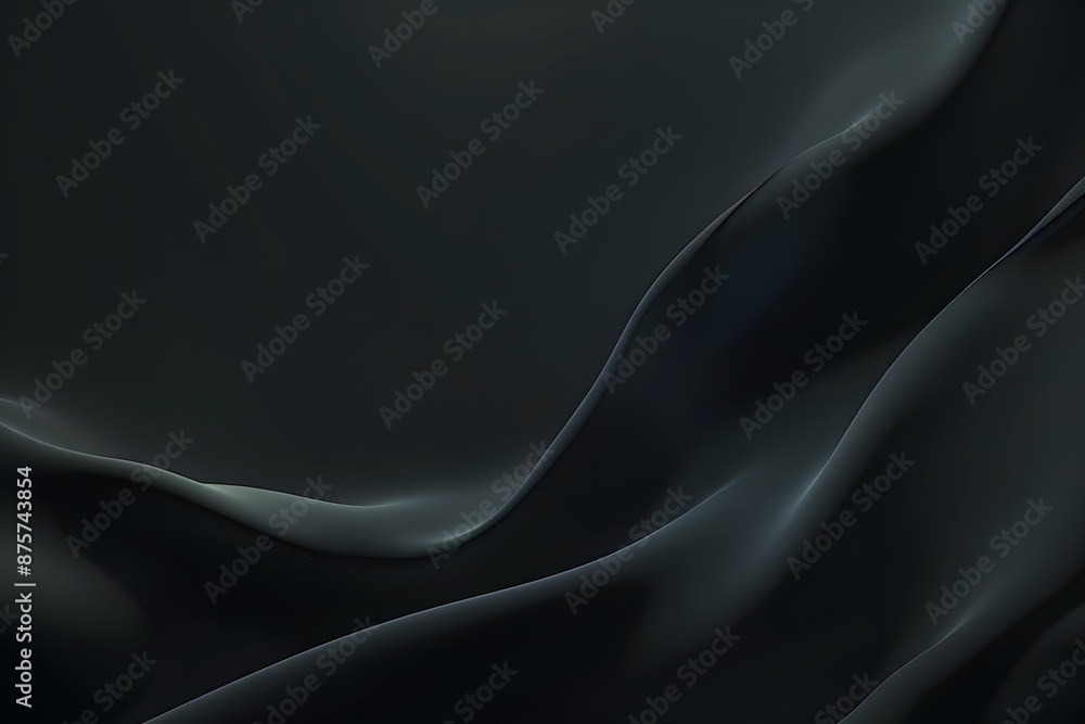Fototapeta premium Elegant dark abstract background with smooth, flowing curves and subtle gradients.