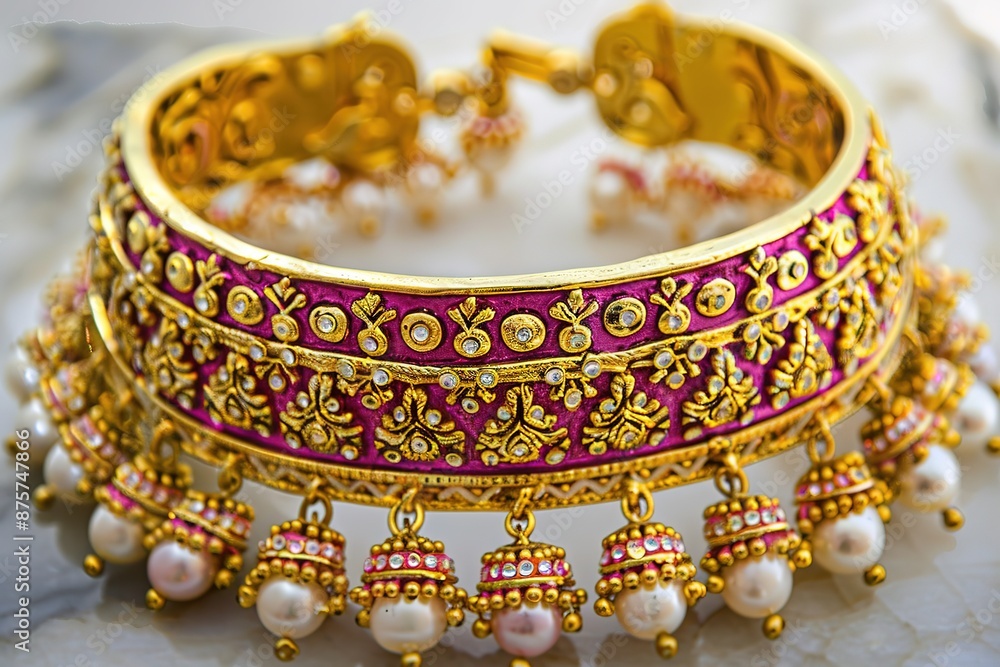 The best jewellery to get you looking your best. Shot of beautiful bangles for a bride to wear at a traditional wedding. The best jewellery to get you looking your best. Shot of beautiful bangles for a bride to wear at a traditional wedding.