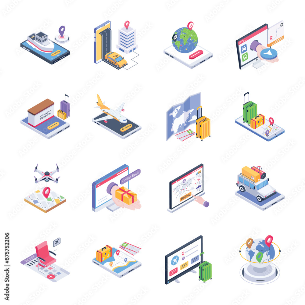 WebLatest Set of Online Reservations Isometric Icons
WebLatest Set of Online Reservations Isometric Icons