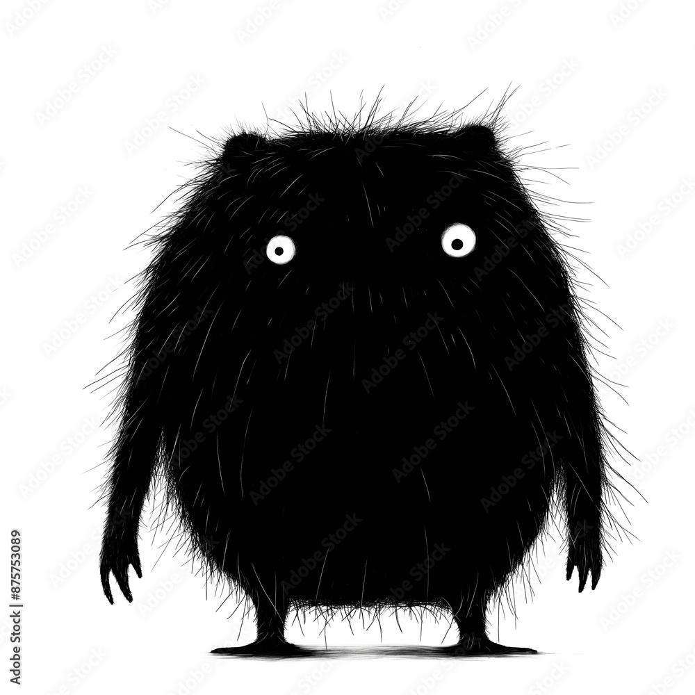 Whimsical Monster Drawing on Transparent Background, Perfect for Children's Projects and Creativity Whimsical Monster Drawing on Transparent Background, Perfect for Children's Projects and Creativity