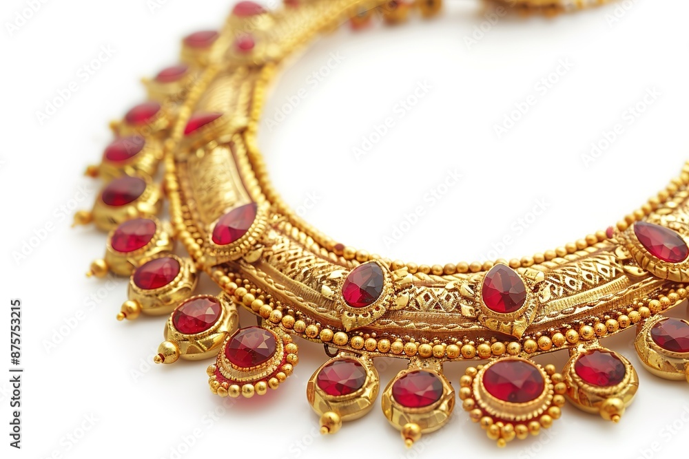 Beautiful Gold Antique Choker Set for Bride Beautiful Gold Antique Choker Set for Bride