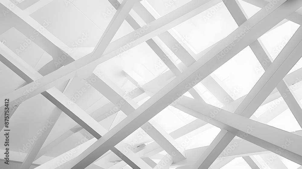 Naklejka premium Simple intersecting lines with a geometric composition