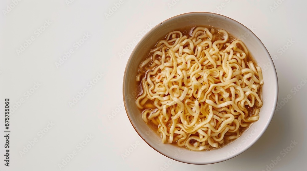 A bowl of perfectly cooked plain noodles A bowl of perfectly cooked plain noodles