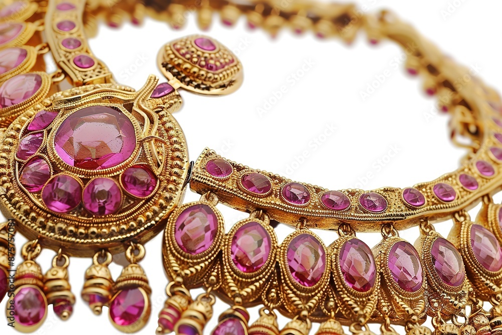 Indian Gold jewelry Macro shot Indian Gold jewelry Macro shot