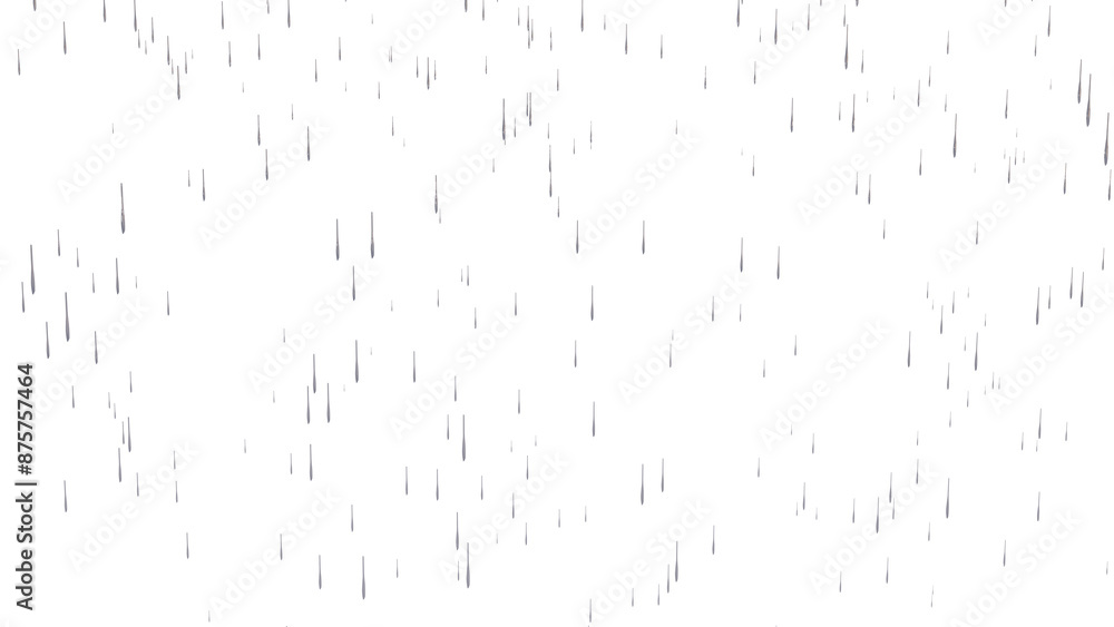 Obraz na plátně Rain png, Rain png transparent images, falling rain png, falling rain on white i