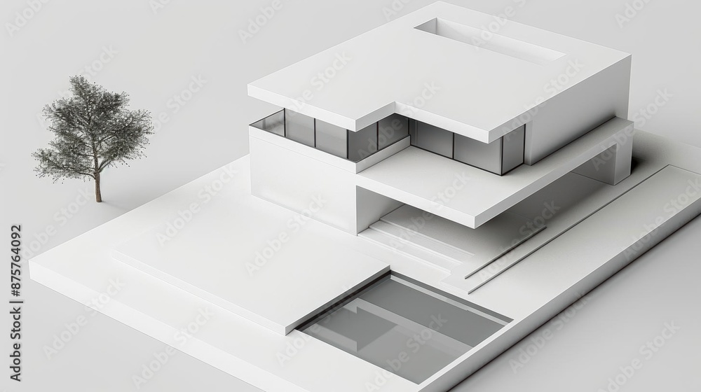 Modern Cityscape. Urban Design and Architecture Concept Modern Cityscape. Urban Design and Architecture Concept