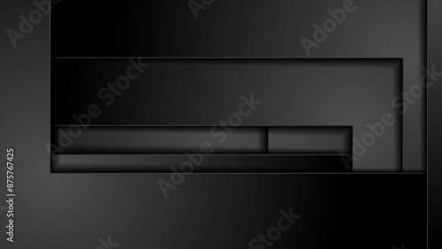 Black technology geometric concept abstract background