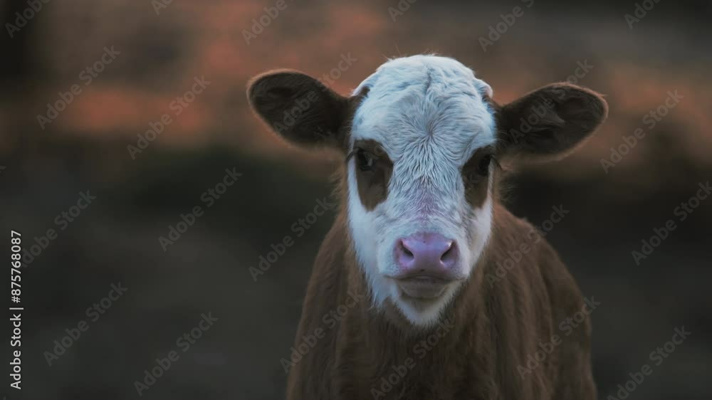Lockdown Shot Of Defocused Portrait Of Cute Calf - Rosh Hanikra, Israel Lockdown Shot Of Defocused Portrait Of Cute Calf - Rosh Hanikra, Israel