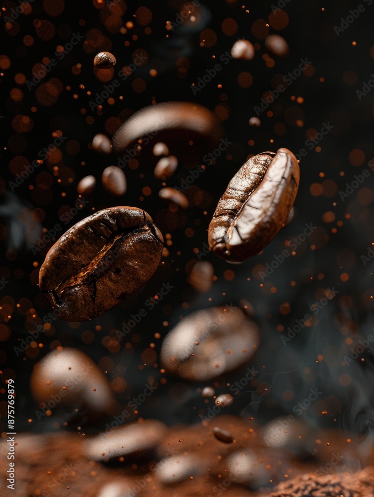 Flying Coffee Beans Flying Coffee Beans