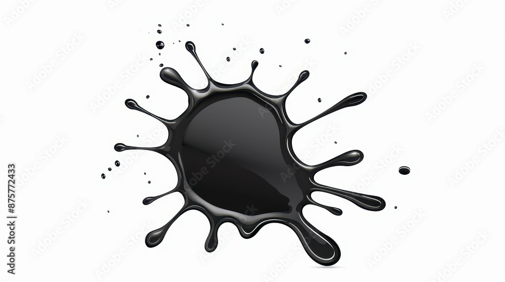 Exciting vector illustration of black ink splatter grunge background on a white backdrop with brushes and ink droplets. Exciting vector illustration of black ink splatter grunge background on a white backdrop with brushes and ink droplets.