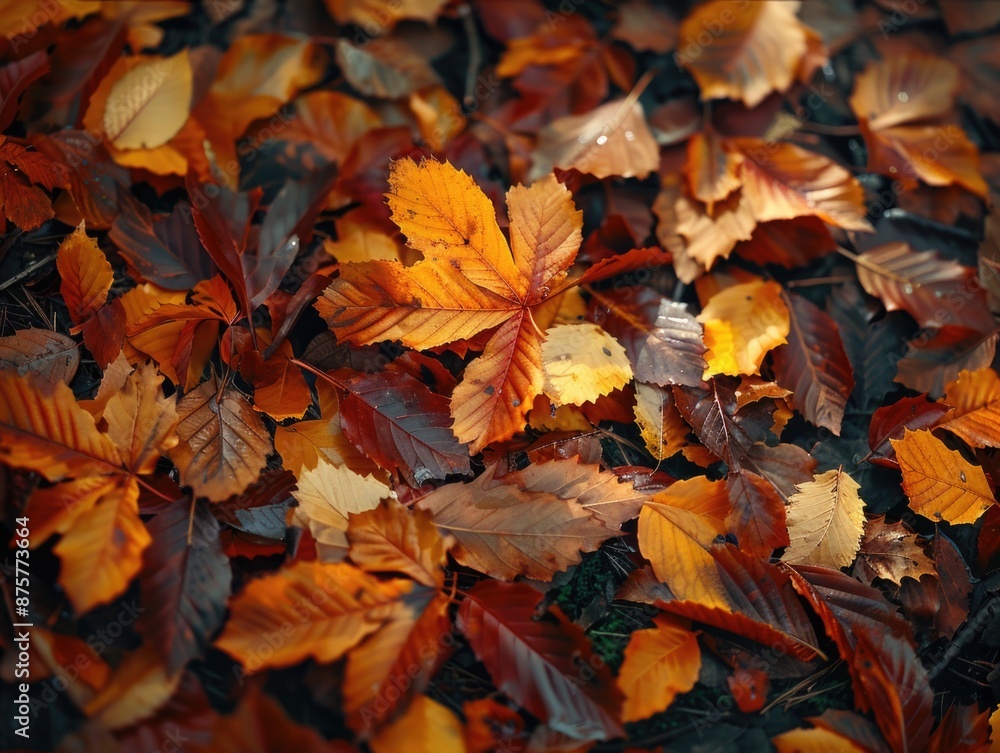 Autumn Leaves on Ground