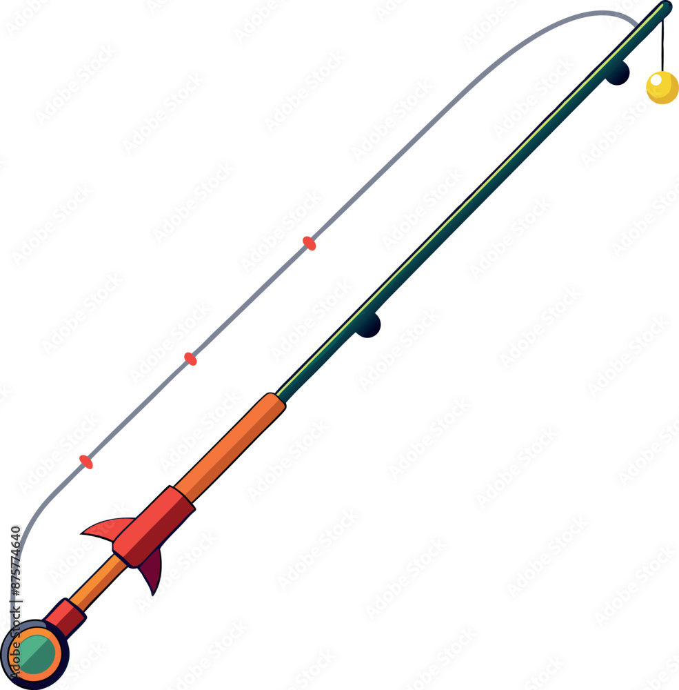 fisher rod sticker vector design fisher rod sticker vector design