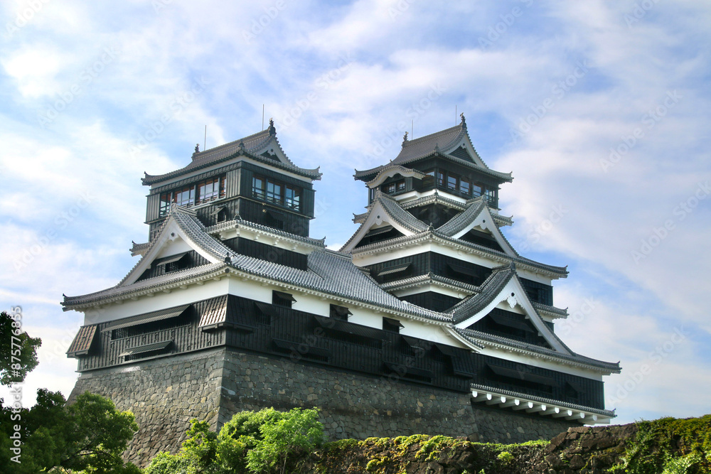 Fototapeta premium 熊本城・日本三名城・北側（熊本県・熊本市）