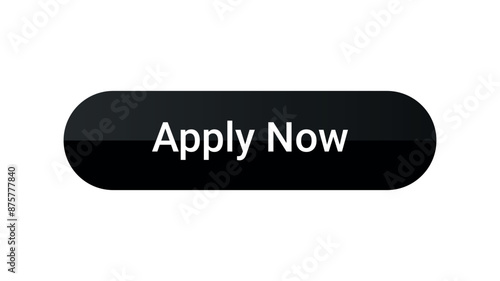 Apply Now Button Isolated on White Background