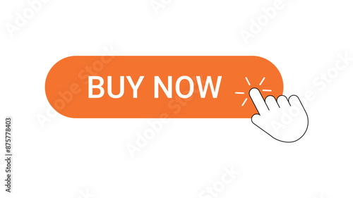 Buy Now Button Isolated on White Background