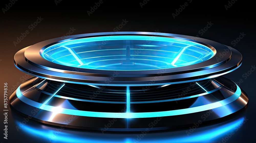 a blue led light that is lit up in the dark a blue led light that is lit up in the dark
