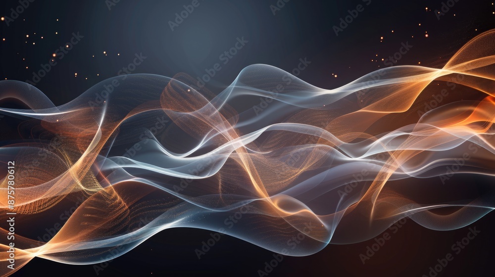 Fototapeta premium Fire on Black Background