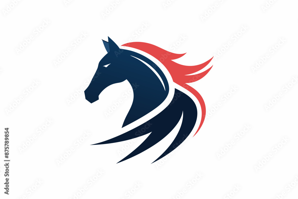 Minimalist horse logo icon silhouette vector art illustration Minimalist horse logo icon silhouette vector art illustration
