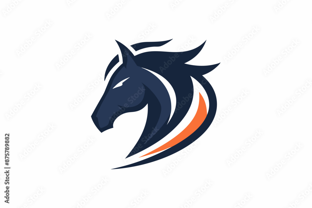 Minimalist horse logo icon silhouette vector art illustration Minimalist horse logo icon silhouette vector art illustration