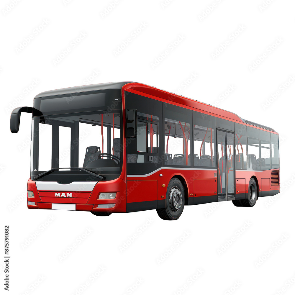 red double-decker bus isolated on a White Background red double-decker bus isolated on a White Background