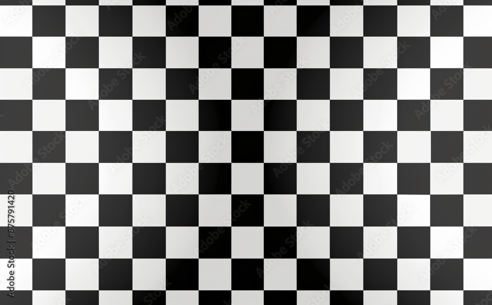 Fototapeta premium Black and white checkered pattern background vector presentation design
