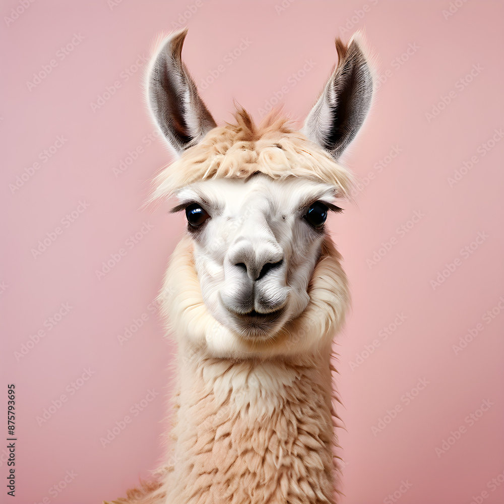 Fototapeta premium close up of a llama