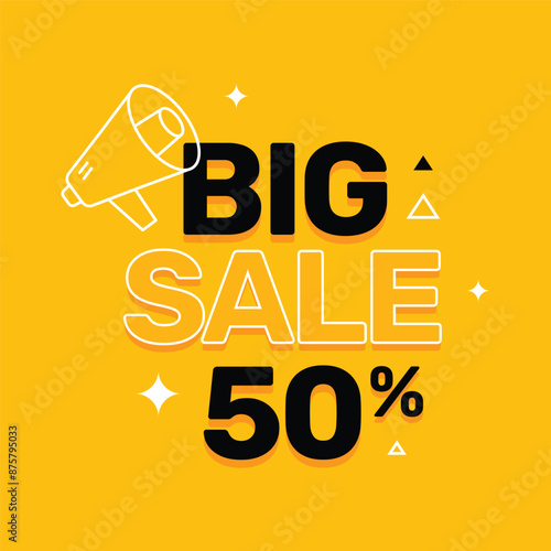 big sale banner and promotion design