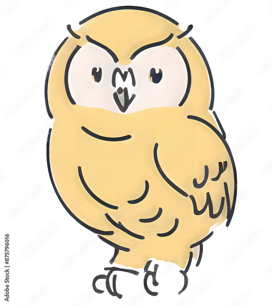 Obraz premium illustration owl
