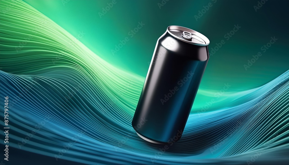 Soda or Energy Drink Can Mockup - Black Can Template - Aluminium Tin Drinking Can for Logo Placement - Design Template for Beverage - Beer Can Packaging with Drops and Effects Soda or Energy Drink Can Mockup - Black Can Template - Aluminium Tin Drinking Can for Logo Placement - Design Template for Beverage - Beer Can Packaging with Drops and Effects