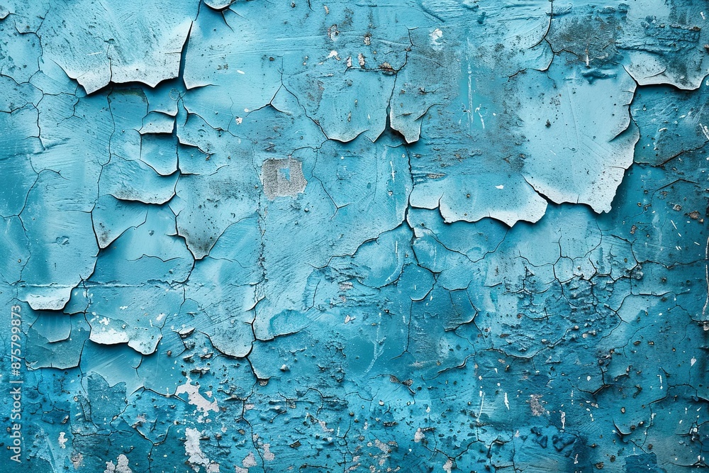 Blue textured concrete background created with Generative AI Blue textured concrete background created with Generative AI