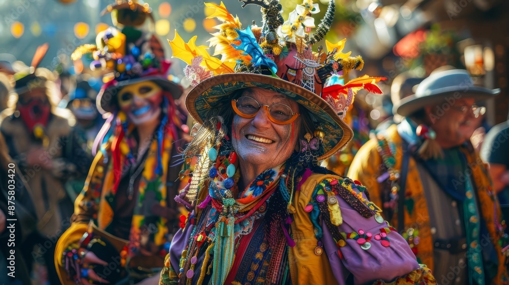 A vibrant scene of a costume contest at an autumn festival, with participants dressed in creative Halloween costumes and judges smiling, high detail A vibrant scene of a costume contest at an autumn festival, with participants dressed in creative Halloween costumes and judges smiling, high detail