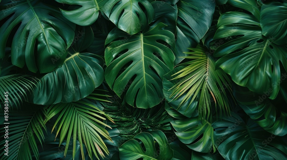 Lush Green Tropical Foliage Lush Green Tropical Foliage