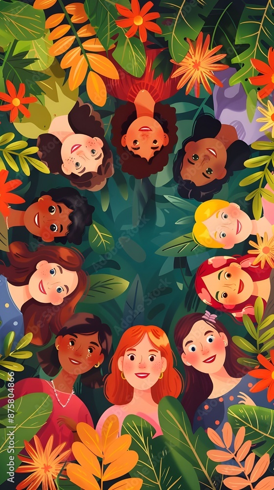 Diversity and Inclusivity in a Circle of Friends. Diversity and Inclusivity in a Circle of Friends.