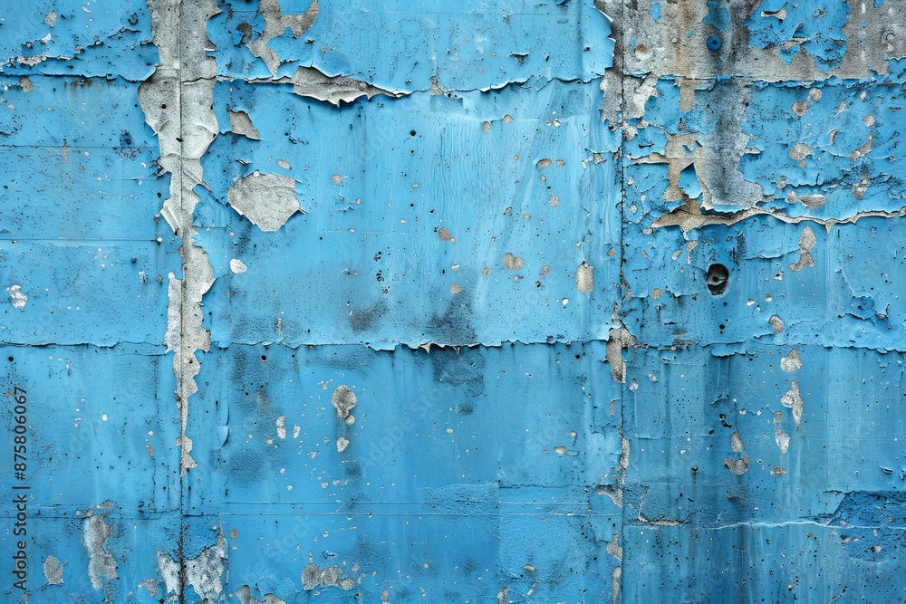 Obraz premium Blue textured concrete background created with Generative AI