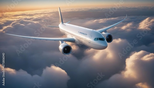 commercial plane sun jetliner flying nature dramatic technology background aeroplane airplane silhouette clouds business