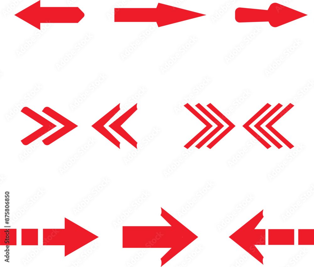 Red Arrow icon set 1 Red Arrow icon set 1
