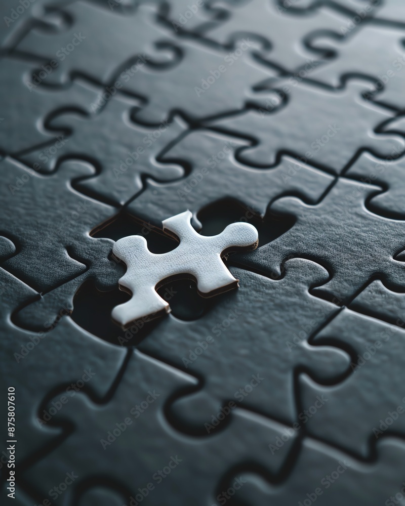 Metaphorical image of a puzzle being completed, fixes, solution finding Metaphorical image of a puzzle being completed, fixes, solution finding