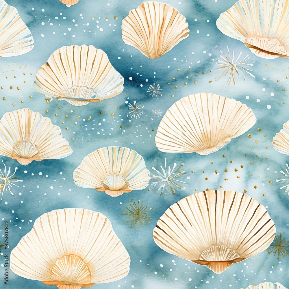 Cute Shell Patterns Cute kids shell pattern for girls and boys. Colorful shell on the ...