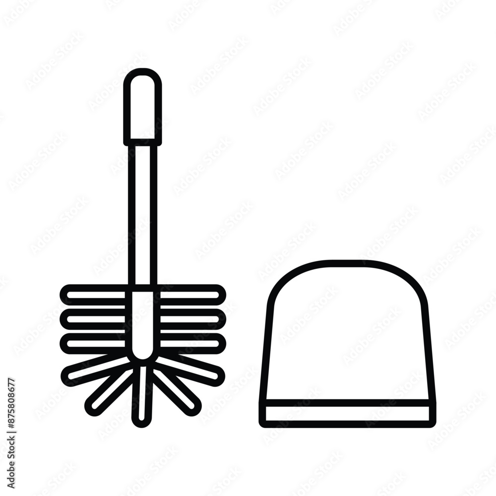 Toilet brush icon vector design templates simple and modern Toilet brush icon vector design templates simple and modern