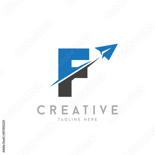 Letter F Air Travel Logo vector icon Design with plane graphic element, symbol, sign for travel agency logo design. airline logo illustration Free Download Letter F Air Travel Logo vector icon Design with plane graphic element, symbol, sign for travel agency logo design. airline logo illustration - GFXLoad