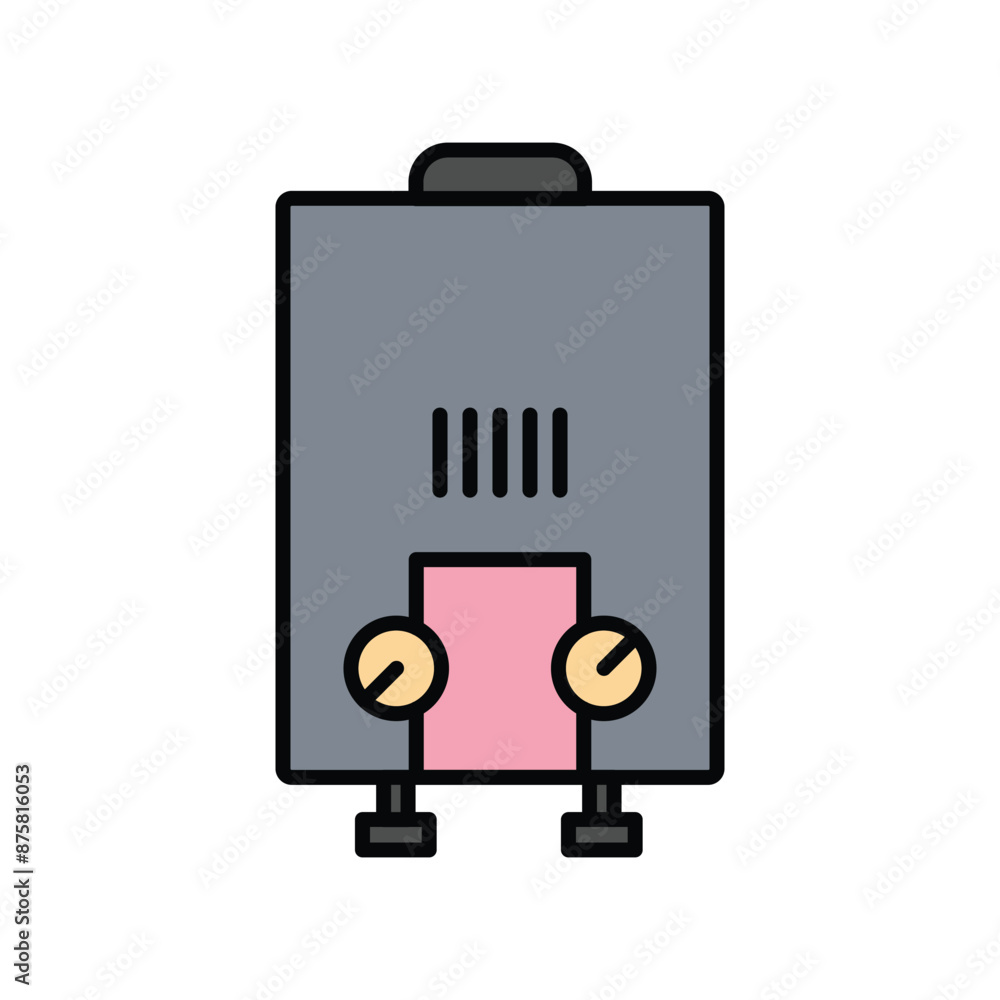 Water heater icon vector design templates simple and modern Water heater icon vector design templates simple and modern