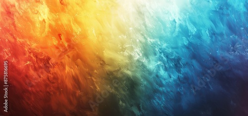 White orange blue poster header cover design abstract banner background grainy noise texture