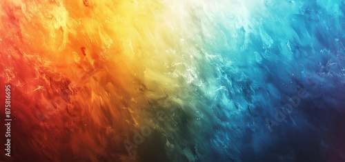 White orange blue poster header cover design abstract banner background grainy noise texture © DZMITRY