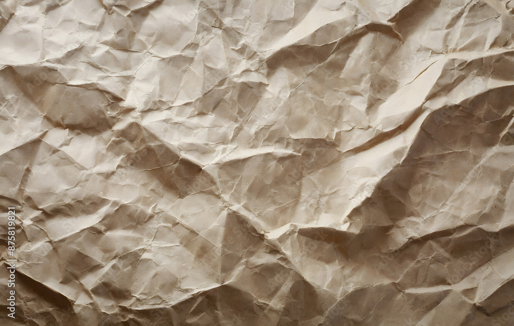 Obraz premium crumpled paper background. Generative AI.