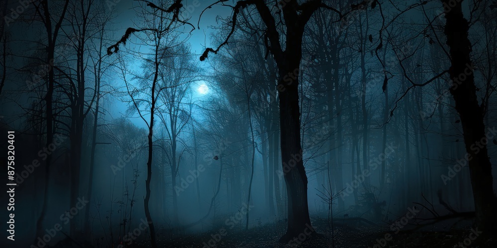 Mystical Forest at Night Mystical Forest at Night