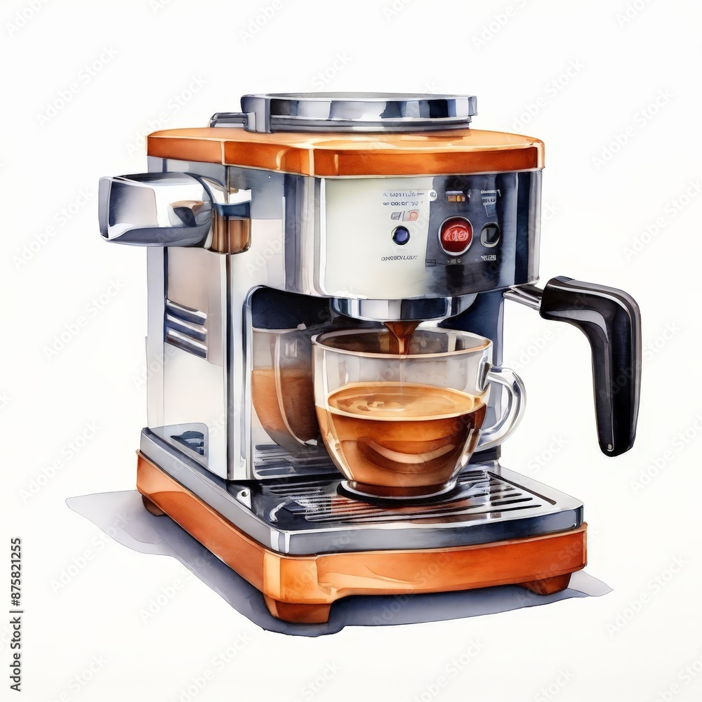 Espresso Machine Making Coffee. Espresso Machine Making Coffee.