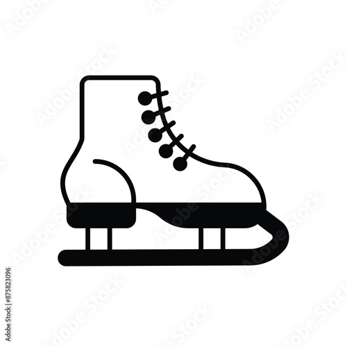 Ice Skate Shoe vector icon