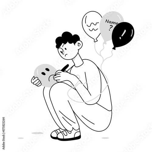 Person suffering from alzheimer disease 

