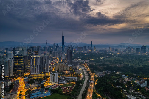 Photography scenery in kuala lumpur city